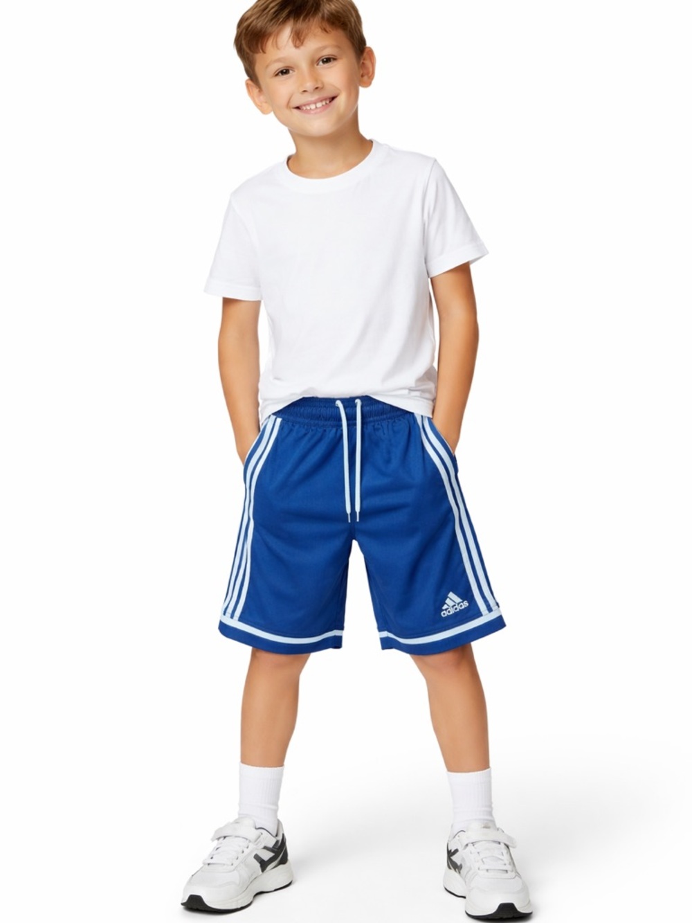Adidas Boys Blue ClimaCool Shorts Size S Athletic